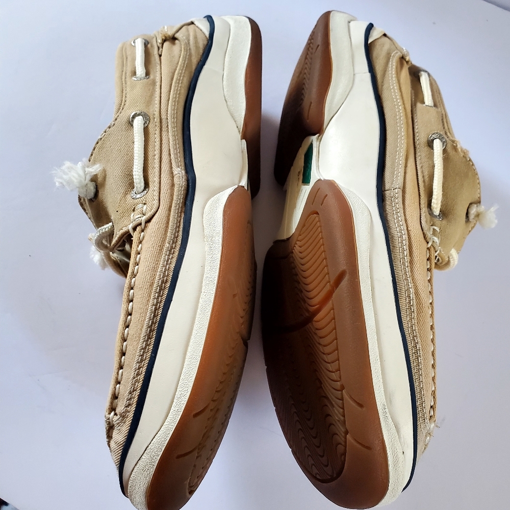 Sperry Sebago Dockside Men's Tan Boat Shoes Size 10 1/2 Tan Color - Picture 9 of 12